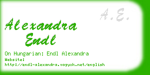 alexandra endl business card
